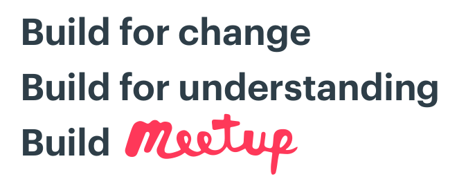 Meetup Architecture Principles